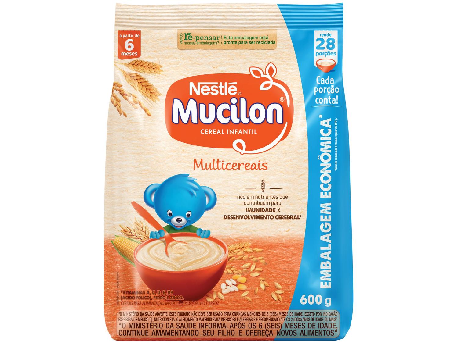 Cereal Matinal Infantil Mucilon Multicereais