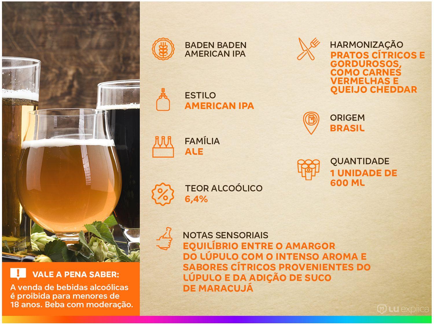 Cerveja Baden Baden American IPA Puro Malte