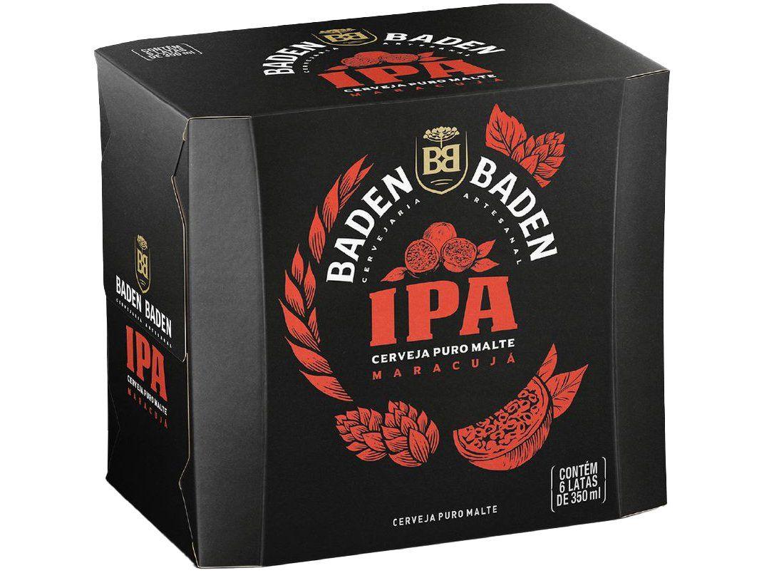 Cerveja Baden Baden IPA Lata 350 ml Pack com 6 Unidades