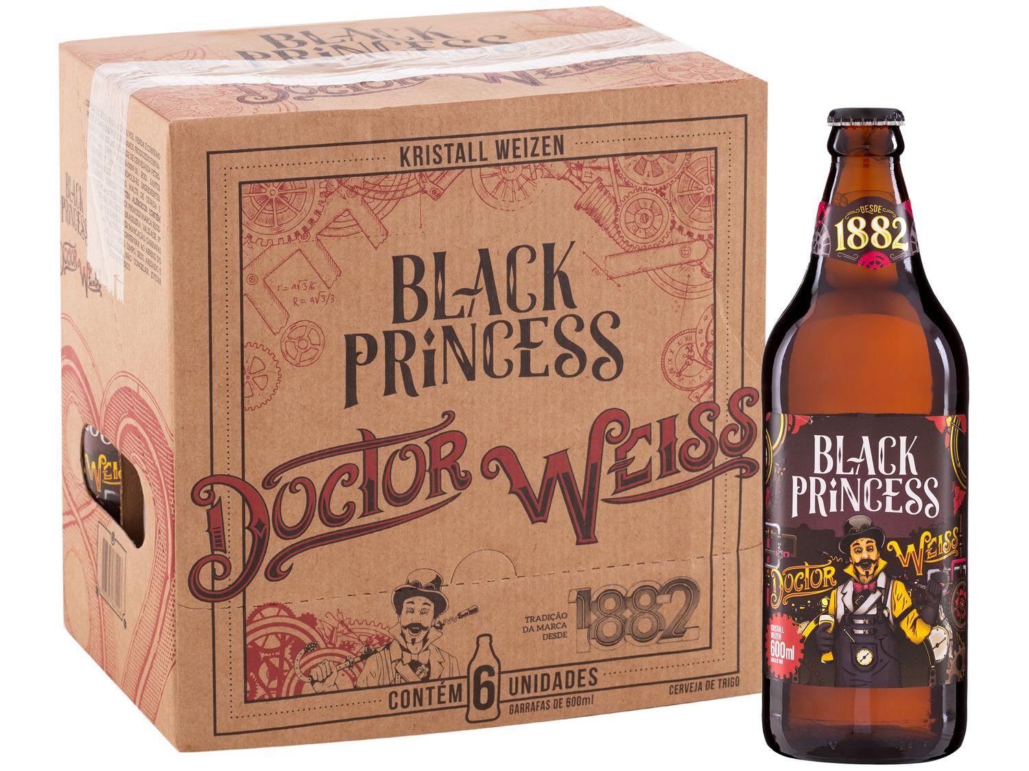 Cerveja Black Princess Doctor Weiss 6 Unidades Garrafa 600ml