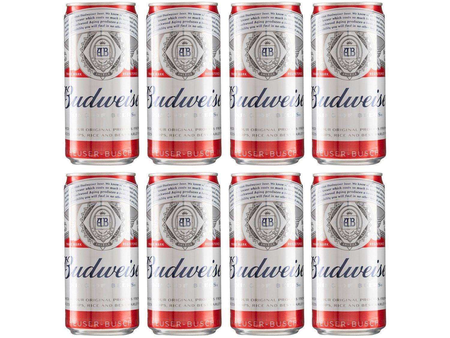 Cerveja Budweiser American Lager 8 Unidades Lata 269ml | Shopping