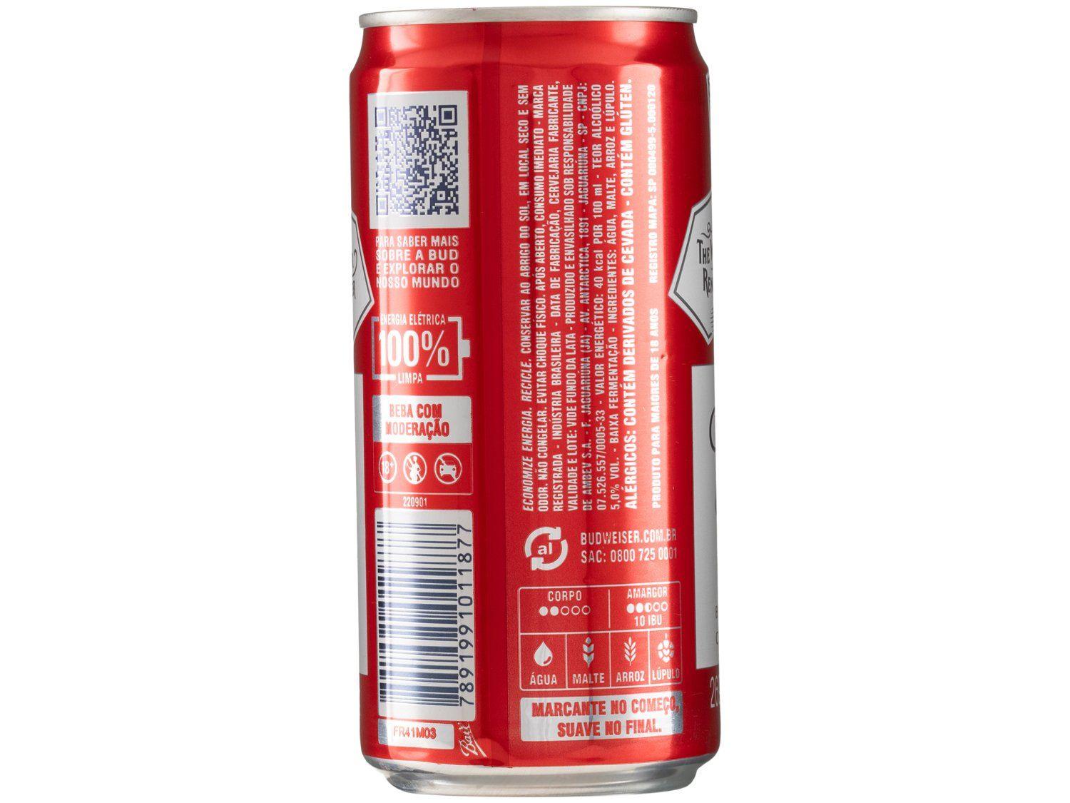 Cerveja Budweiser American Lager 8 Unidades Lata 269ml | Shopping