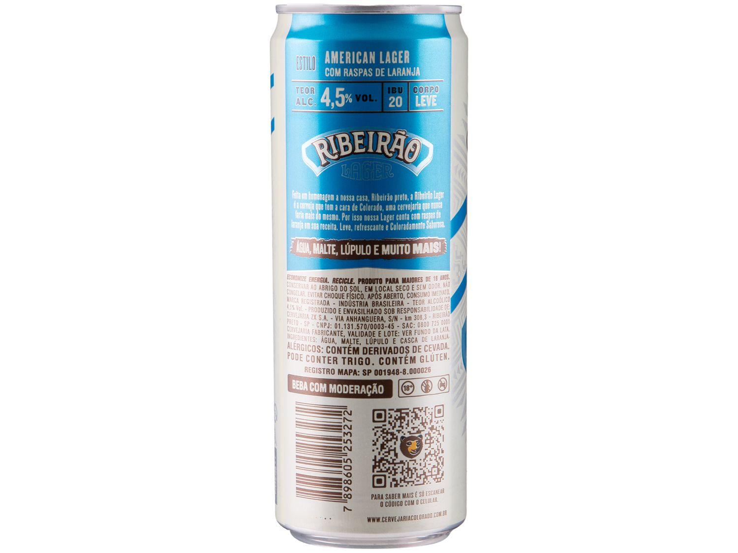 Cerveja Colorado Ribeirão Lager Lata 350ml
