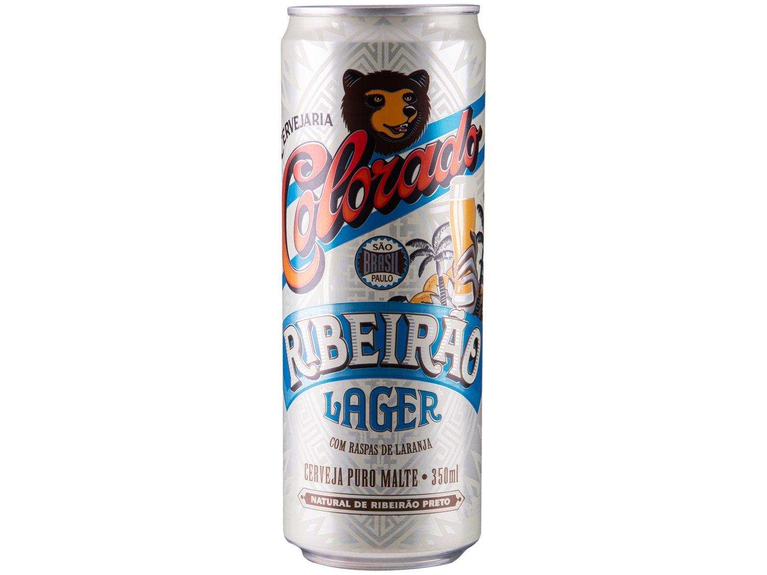 Cerveja Colorado Ribeirão Lager Lata 350ml