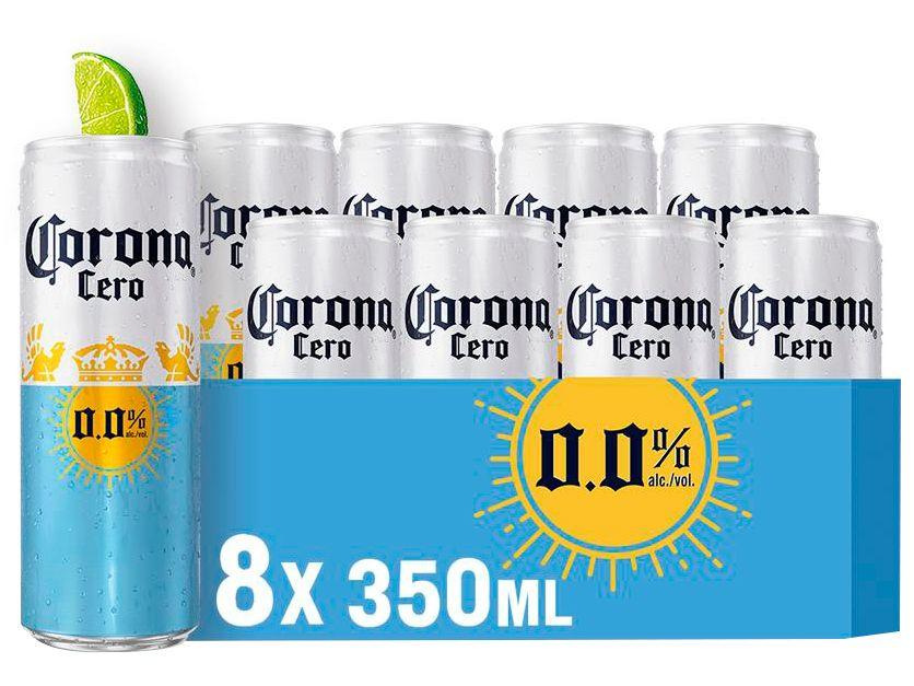 Cerveja Corona Cero Sem Álcool 8 Unidades 350ml