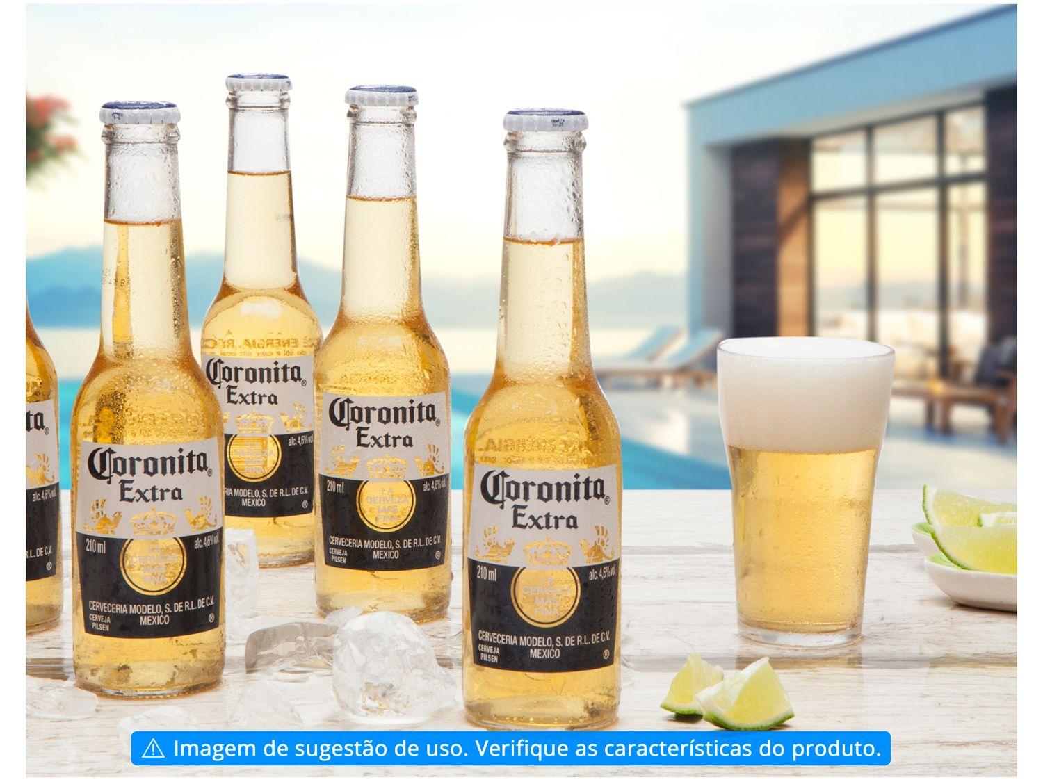 Cerveja Corona Coronita Extra Lager 6 Unidades - 210ml