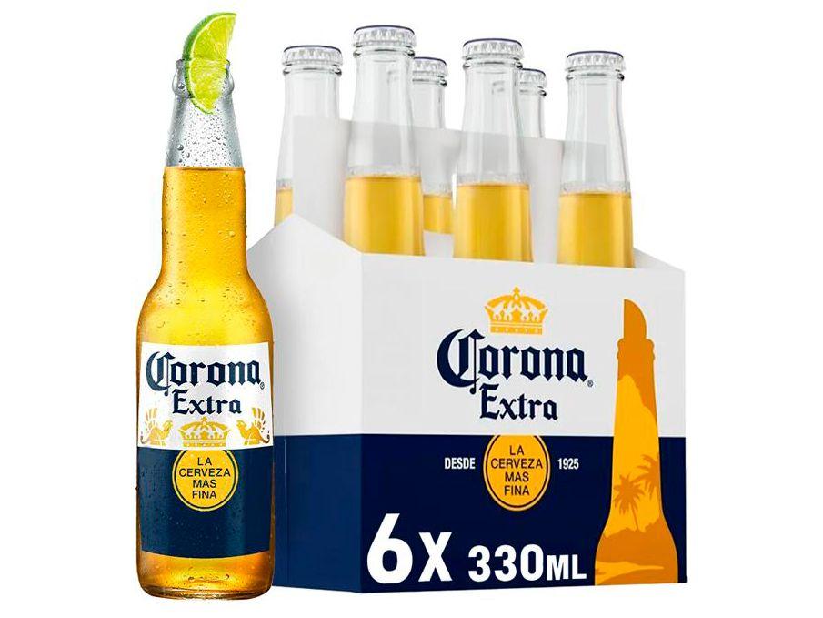 Cerveja Corona Extra Lager 6 Unidades - 330ml