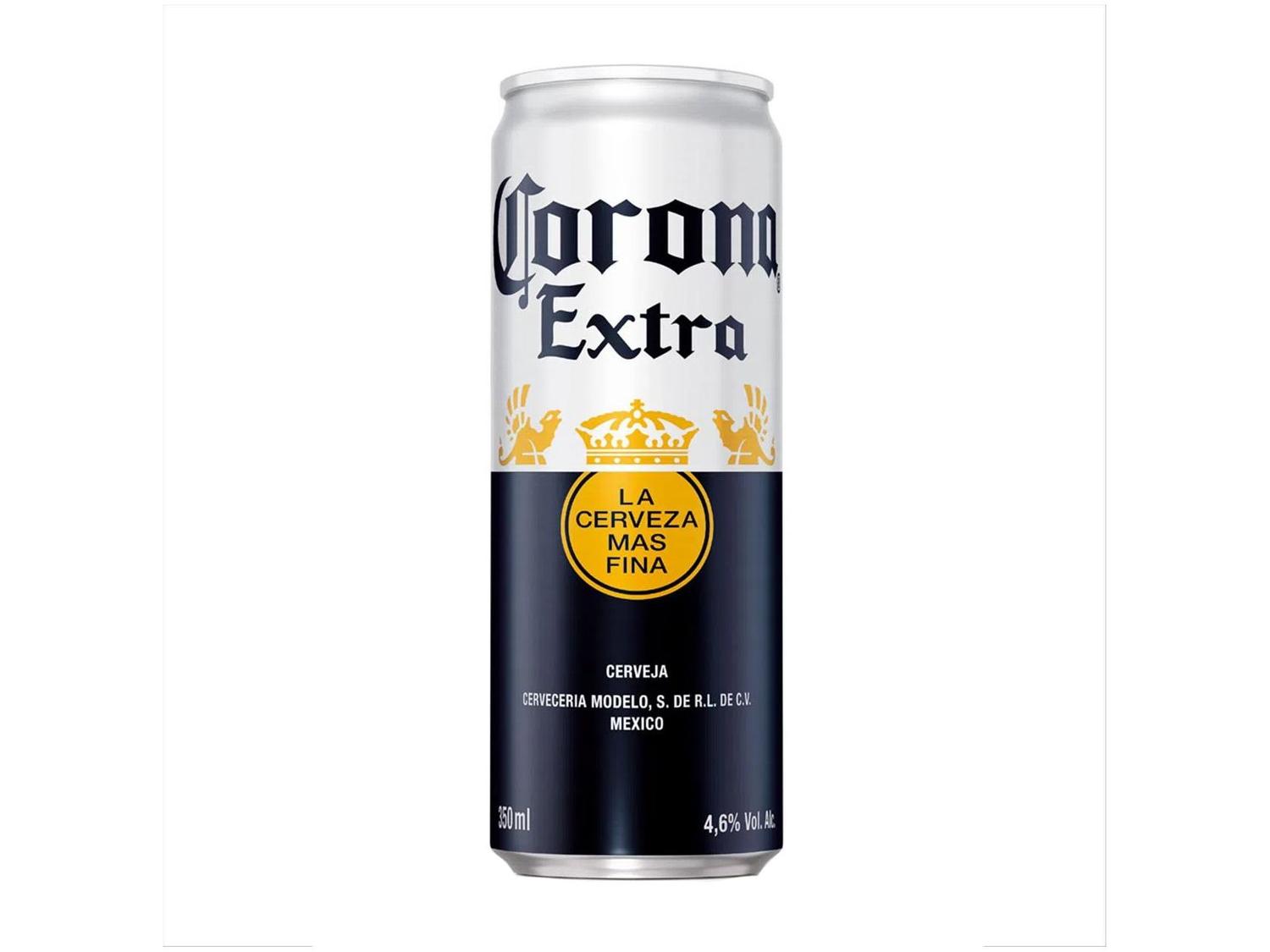 Cerveja Corona Extra Pilsen 8 Unidades Lata 350ml