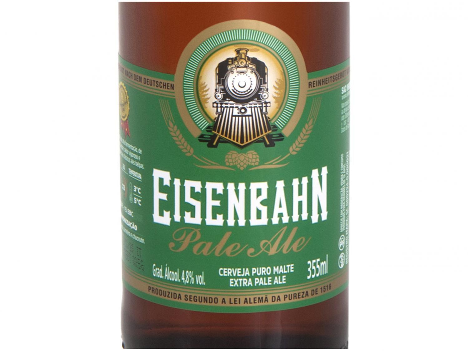 Cerveja Eisenbahn Pale Ale Puro Malte 6 Unidades Long Neck 355ml
