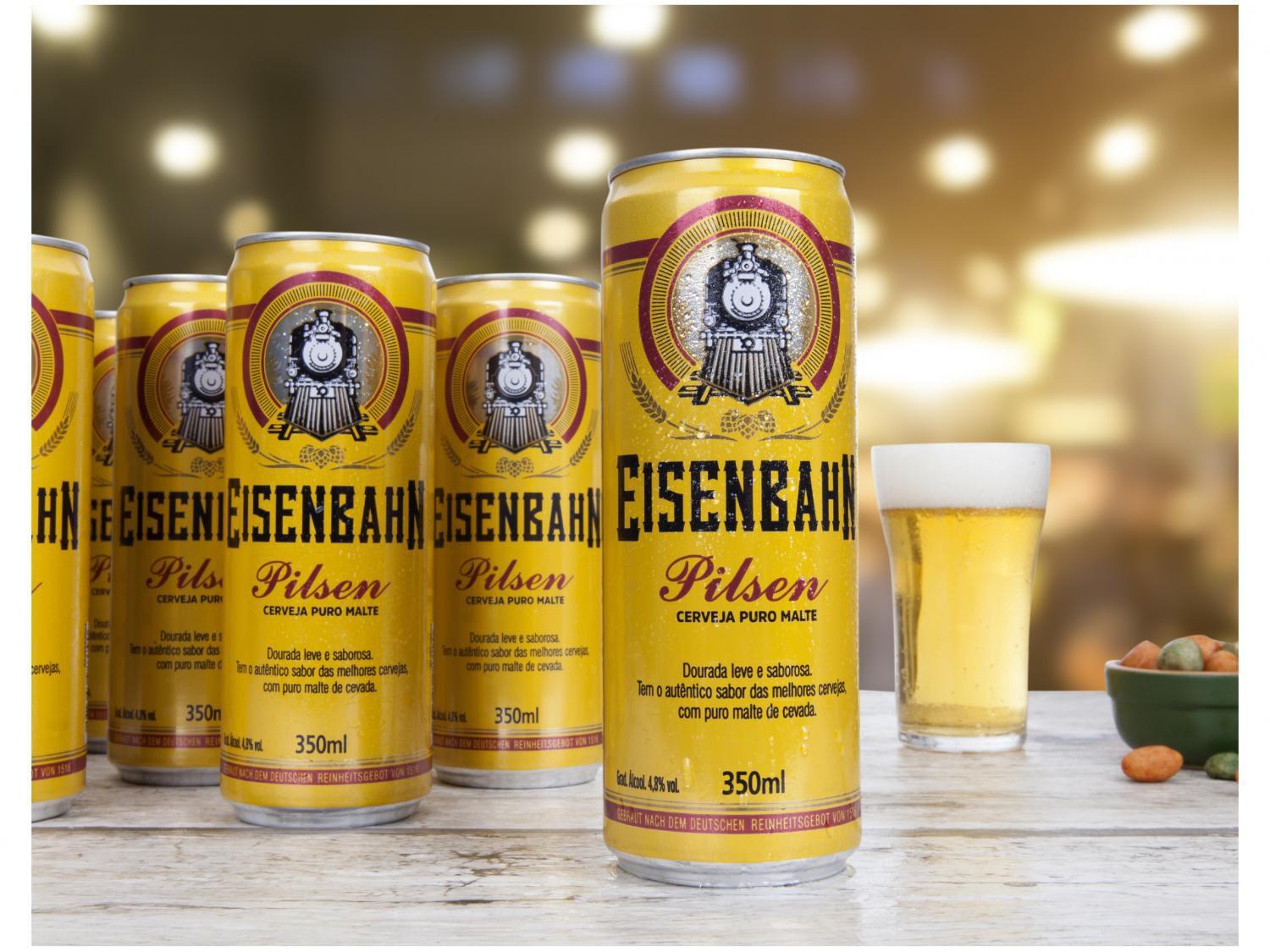 Cerveja Eisenbahn Pilsen 12 Unidades 350ml Cerveja Magazine Luiza