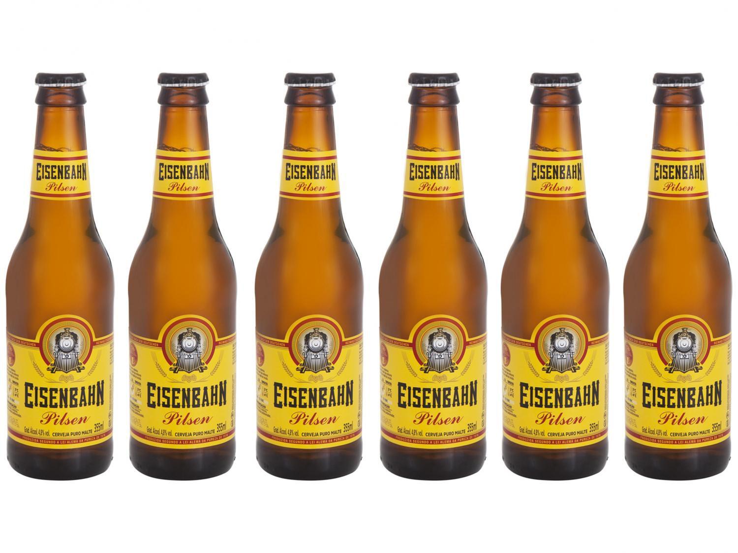 Cerveja Eisenbahn Pilsen 6 Unidades 355ml Cerveja Magazine Luiza
