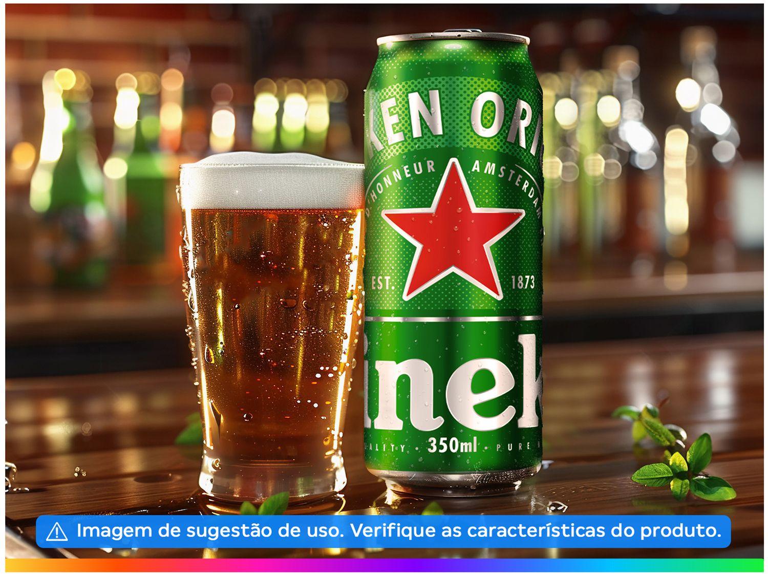 Cerveja Heineken Lata 350ml 12 Unidades