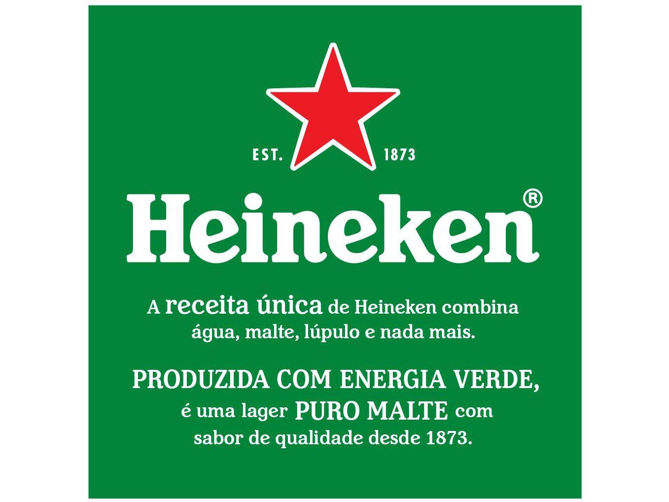 Cerveja Heineken Lata 350ml 12 Unidades