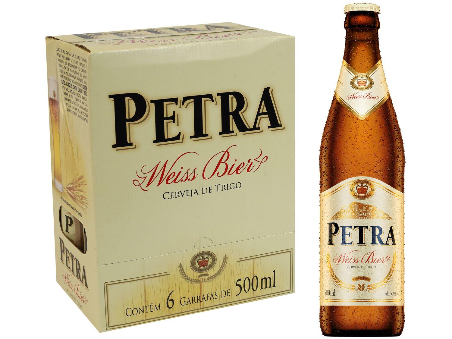 Cerveja Petra Weiss Bier 6 Unidades Garrafa 500ml