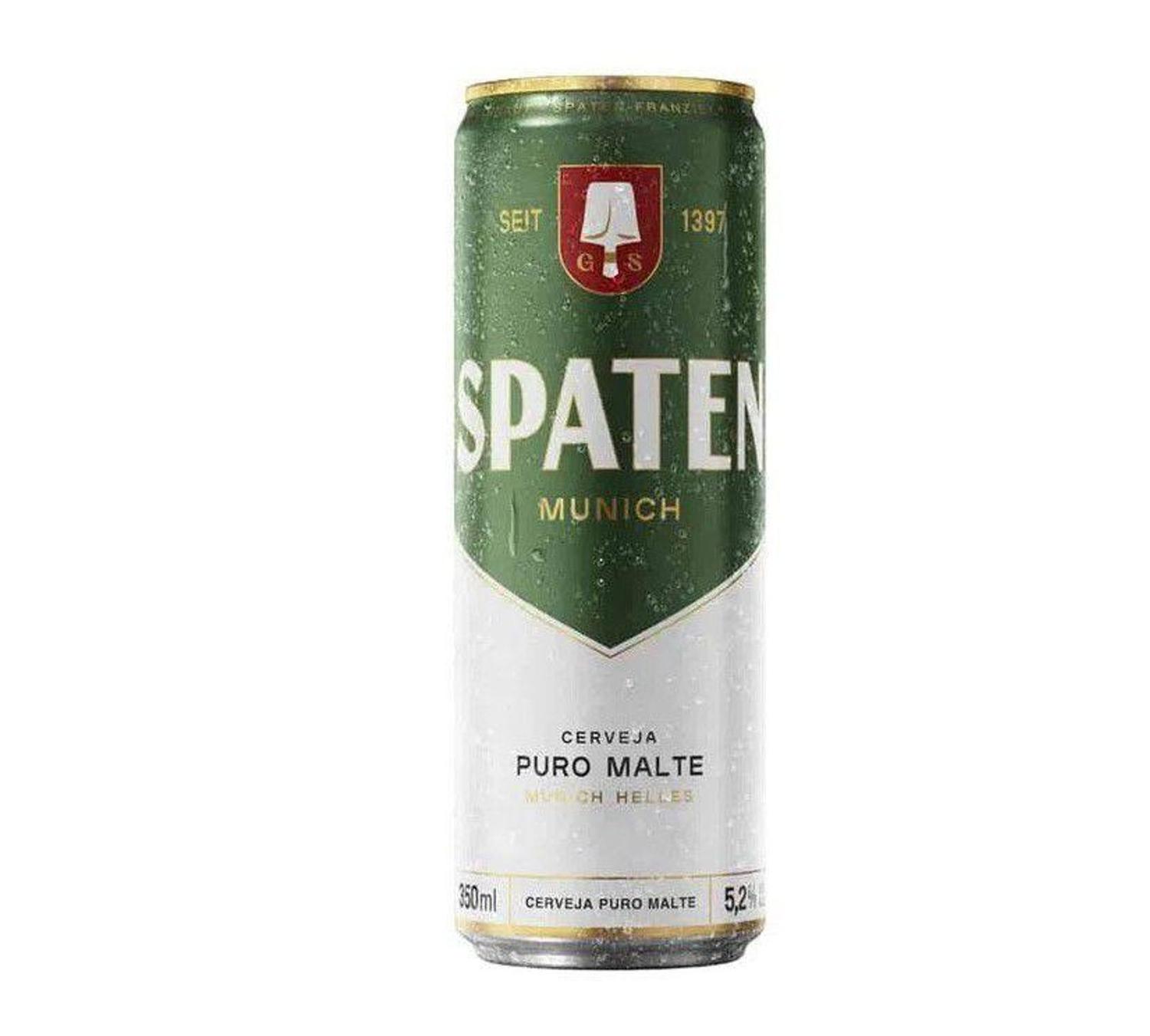 Cerveja Spaten, Puro Malte, 350ml, Lata