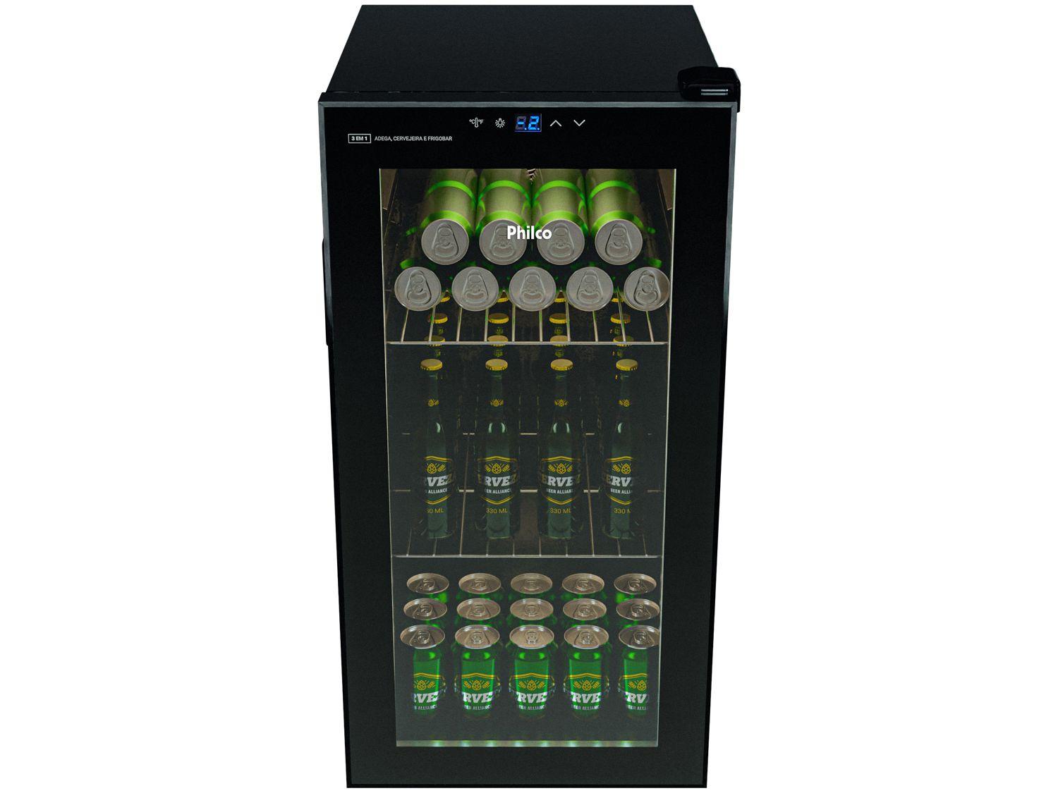 Cervejeira Philco PCV142P Vertical Preto 82L