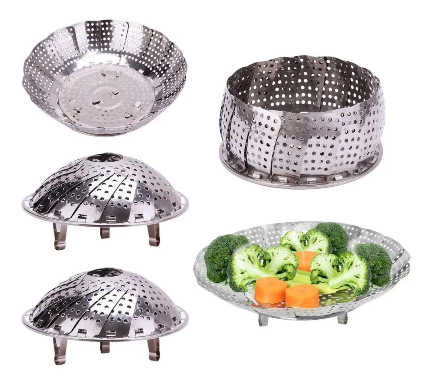 Cesto Cozimento A Vapor Inox Cozinha Legumes Verduras - SPM - Cozi ...