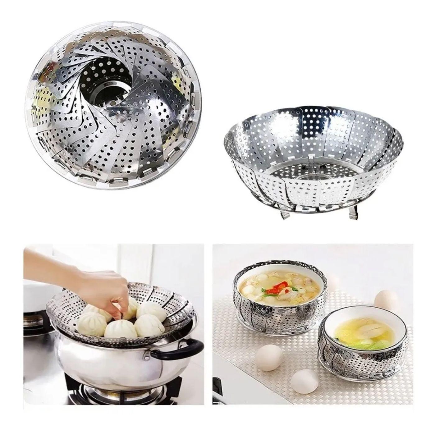 Cesto Cozimento A Vapor Inox Cozinha Legumes Verduras - SPM - Cozi ...
