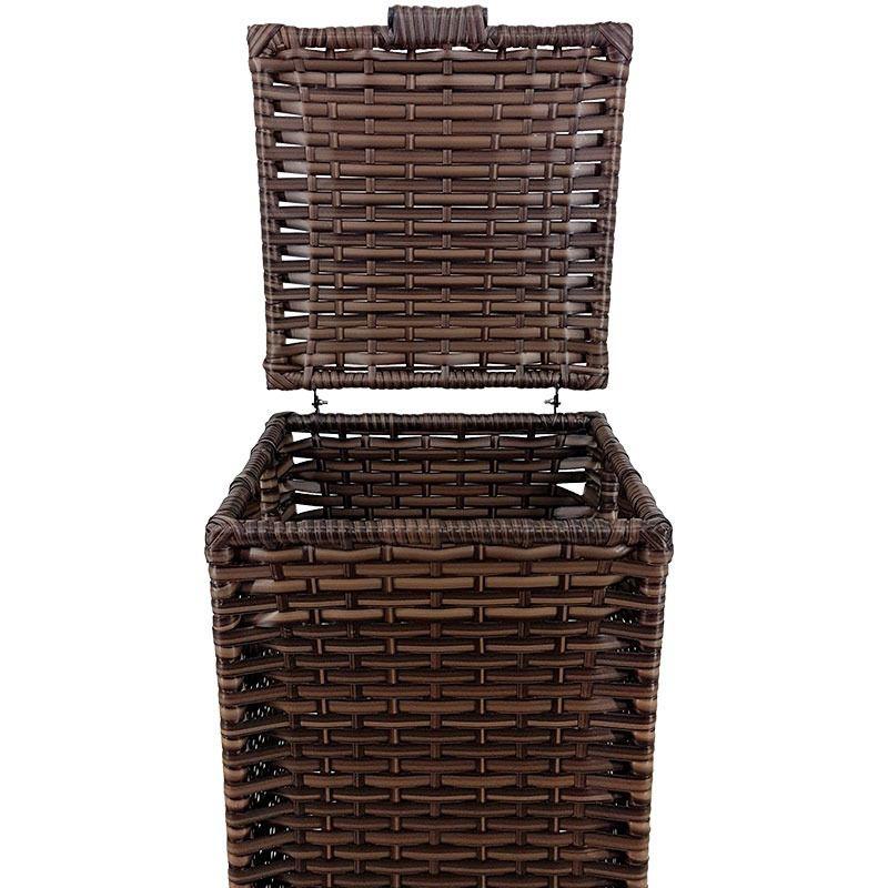 Cesto De Roupa Suja Em Vime Sintético Modelo Big - Genus móveis