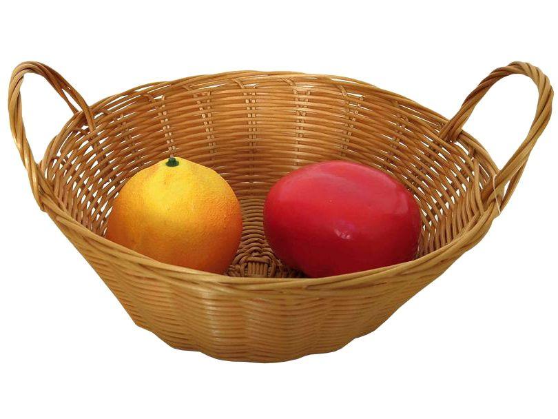 Cesto Organizador Multiuso Marrom Hauskraft Rattan Lily