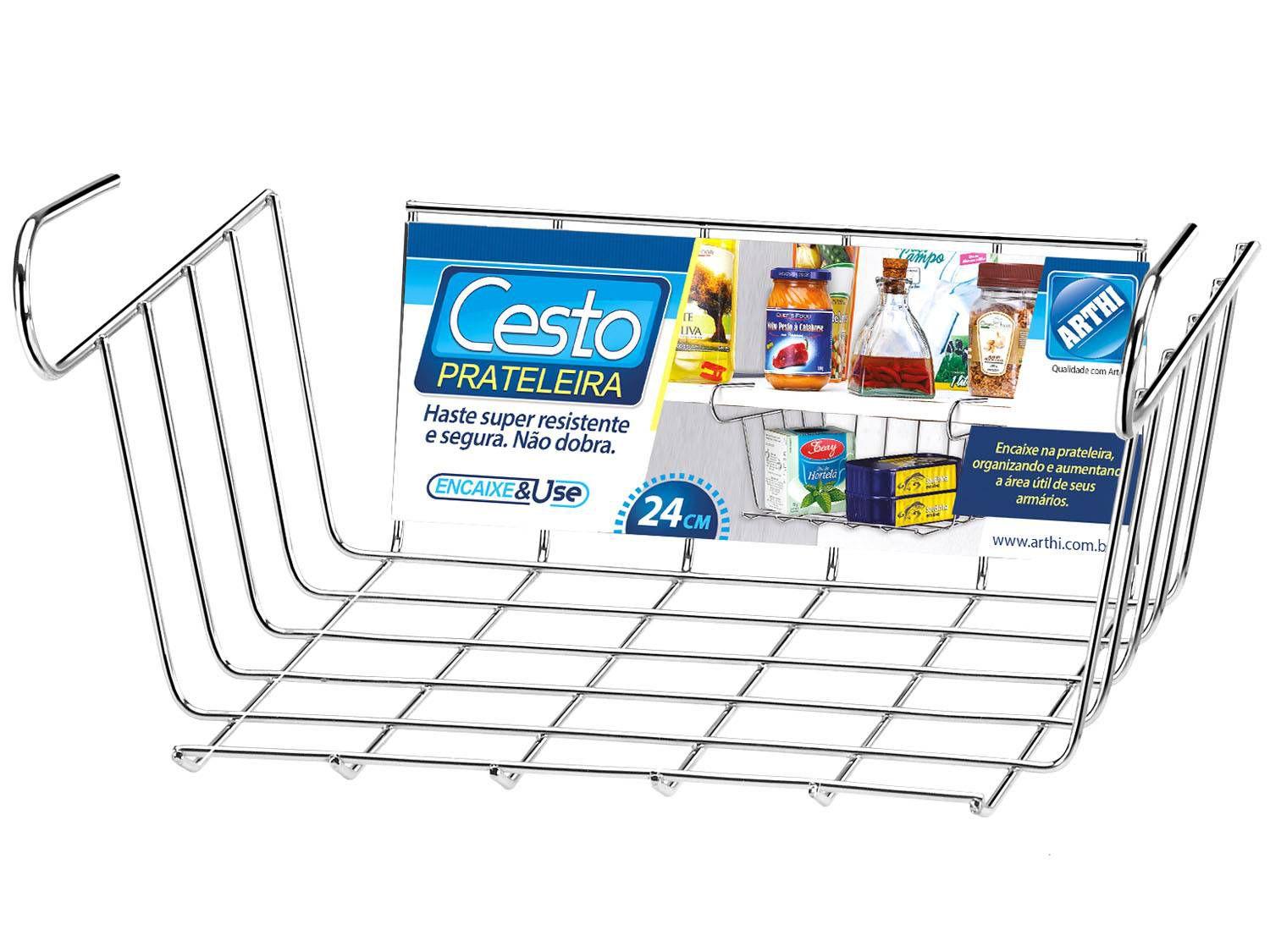 Cesto Prateleira Arthi Encaixe e Use 1825