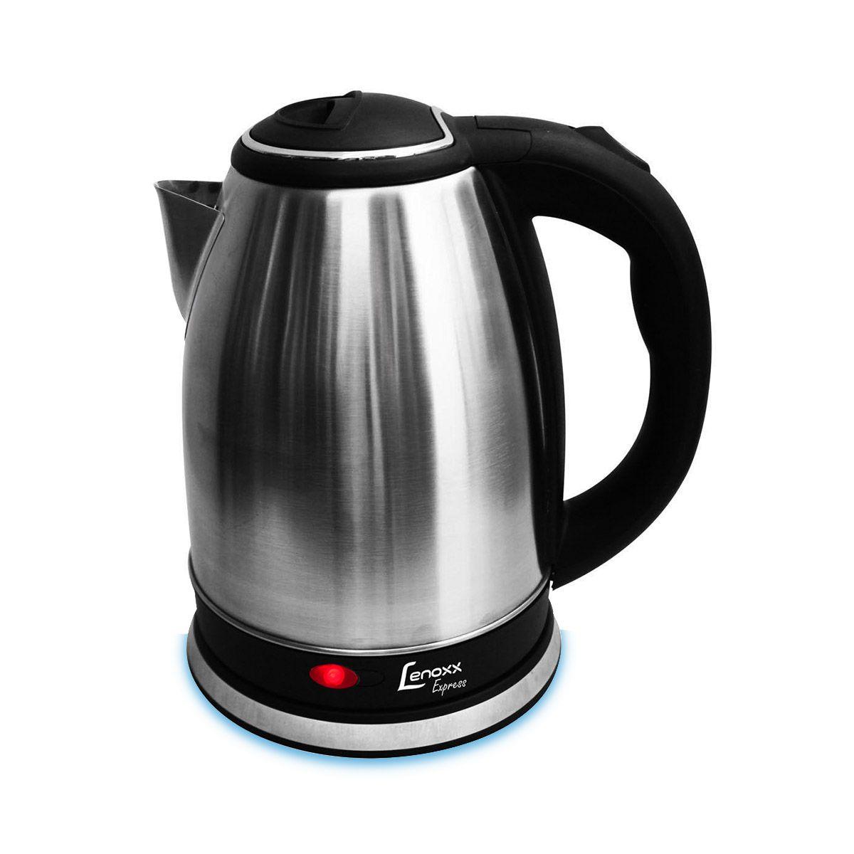 Chaleira Eletrica Inox Express 1 8 Litros PCE211 Lenoxx Chaleira Magazine Luiza