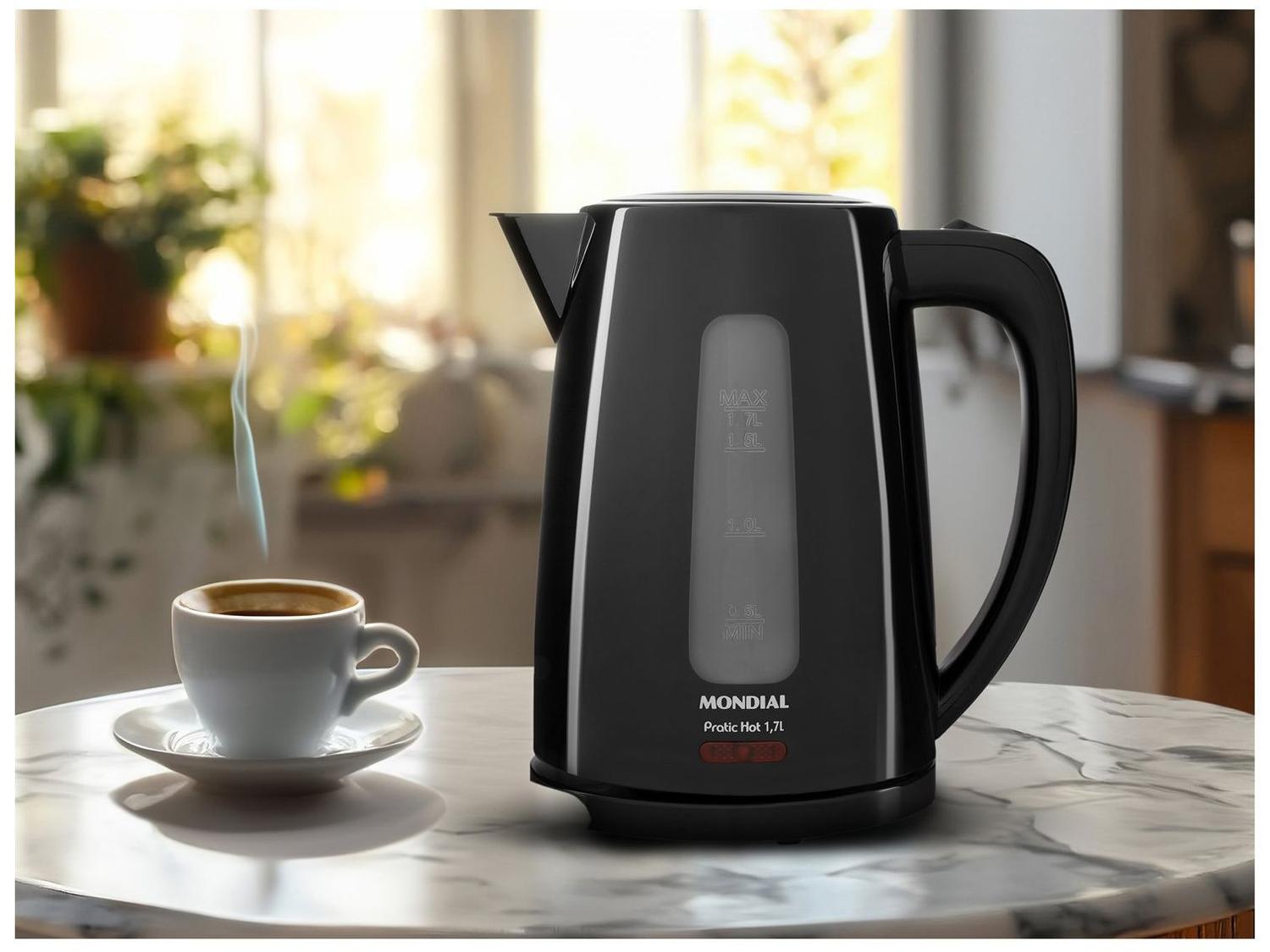 Chaleira Elétrica Mondial Pratic Hot CE-17 Preta 1,7L