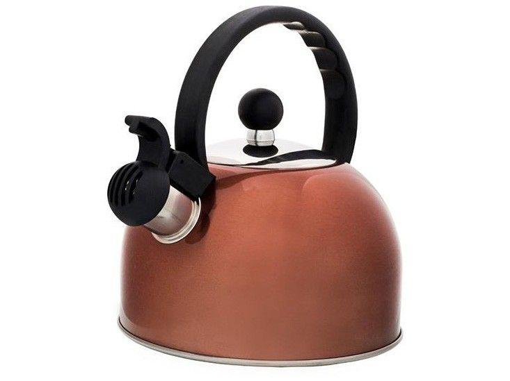 Chaleira Hauskraft com Apito Rose Gold e Preto 2L