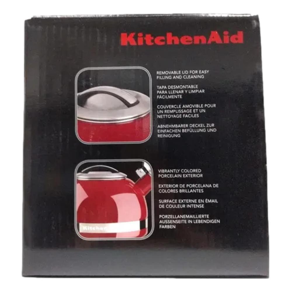 Chaleira Kitchenaid Vermelho Com Apito Kten20Cber Chaleira Magazine Luiza