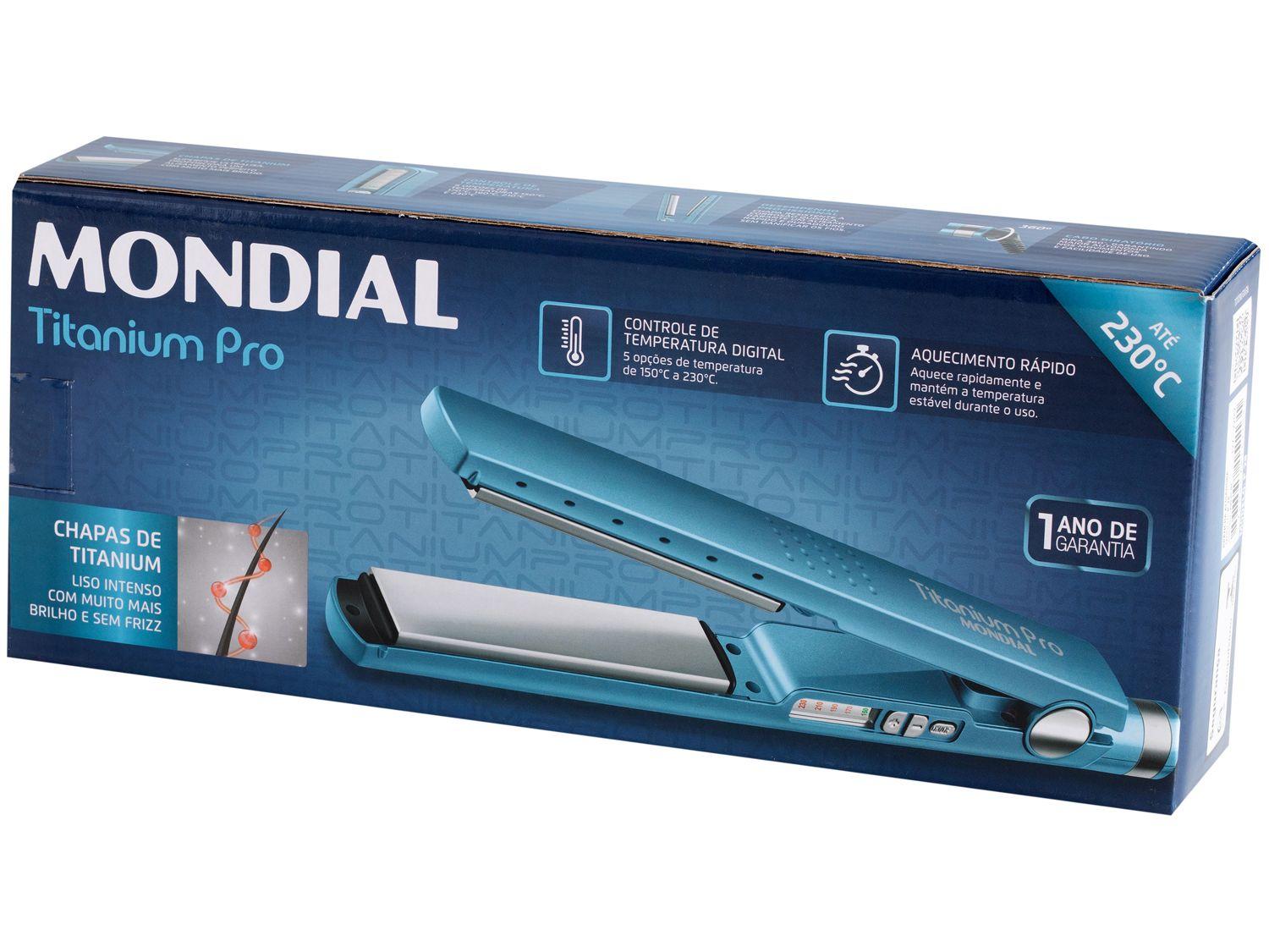 Chapinha/Prancha de Cabelo Mondial Titanium Pro