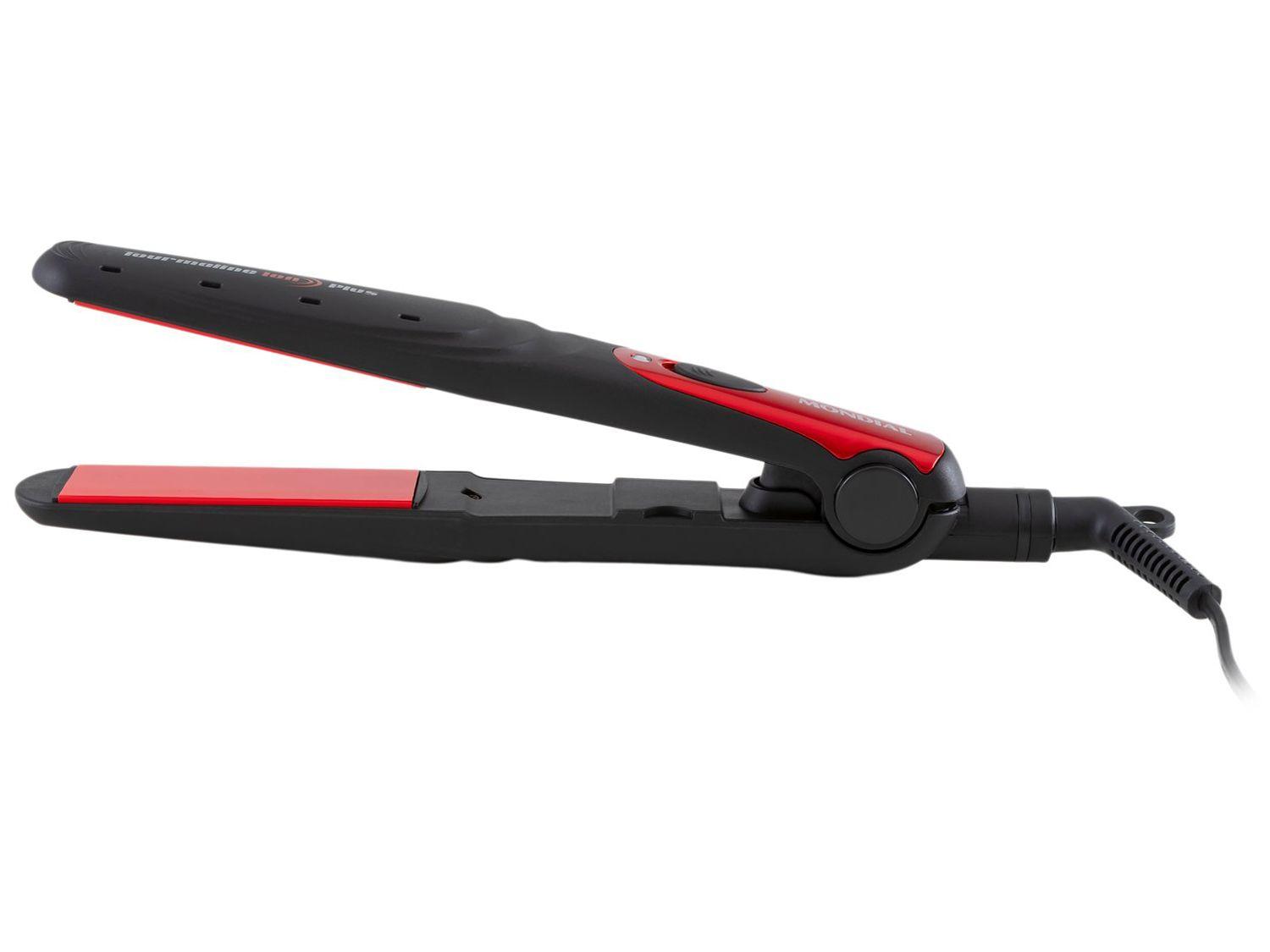 Chapinha/Prancha de Cabelo Mondial Tourmaline Ion Plus P-11 Cerâmica 200ºC