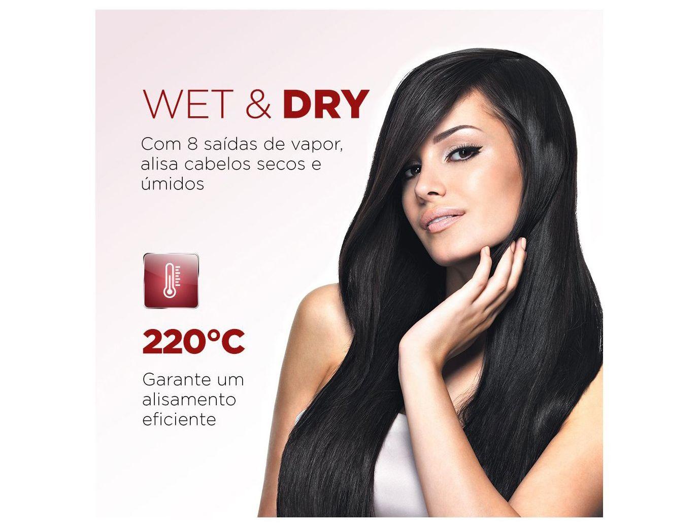 Chapinha/Prancha de Cabelo Mondial Tourmaline Ion Plus P-11 Cerâmica 200ºC