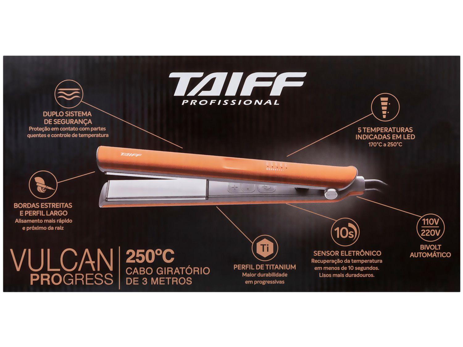 Chapinha / Prancha de Cabelo Profissional Taiff Diamante Vulcan