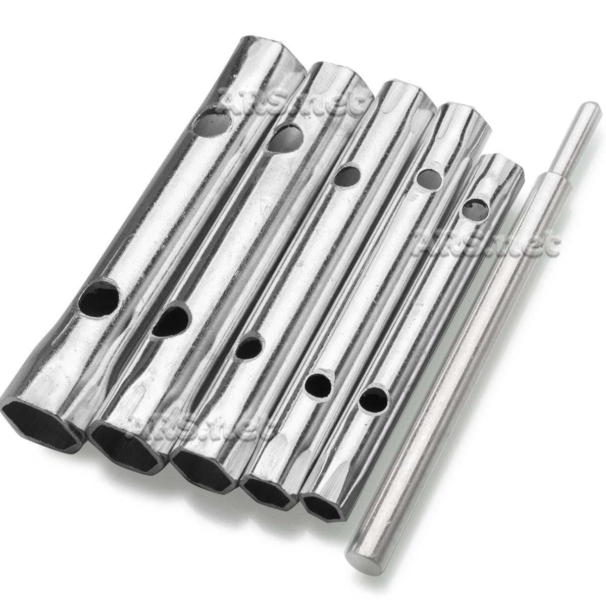 Imagem de Chave De Vela Tubular 8 a 17mm Aço Automotivo 6 Peças