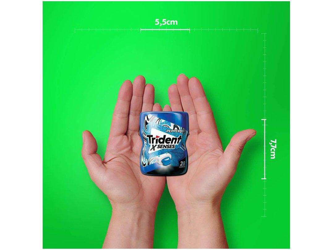 Chiclete Trident XSenses Hortelã Sem Açúcar Display com 6 Unidades de 54g