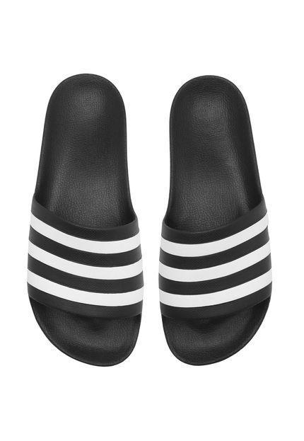 Chinelo Adidas Adilette Aqua Masculino - Preto e Branco Tamanho:44-45Cor:Preto  e Branco - Chinelo Esportivo - Magazine Luiza
