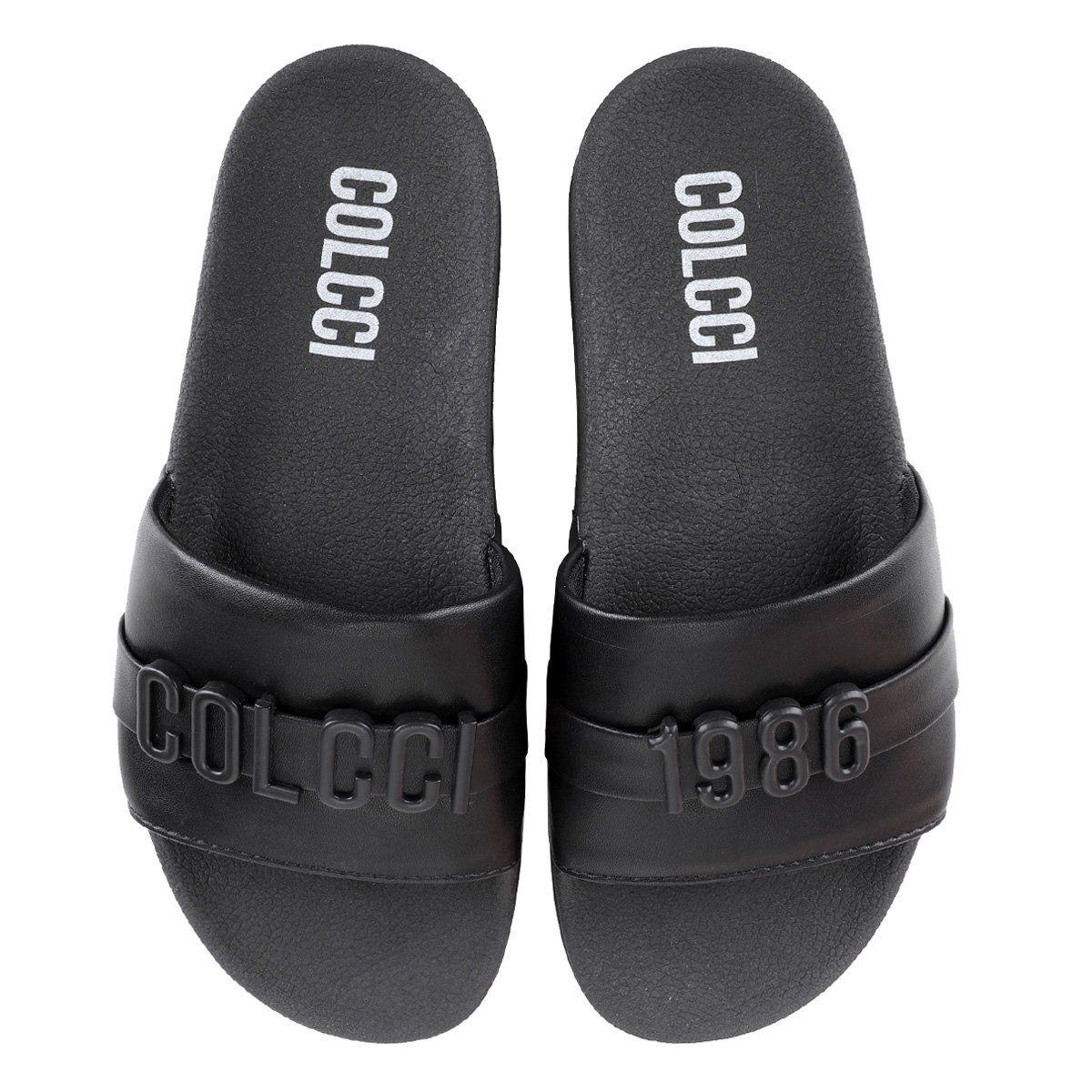 Chinelo Slide Colcci Sandalia Da Colcci Feminina Chinelo Feminino Colcci  Preto Zariff