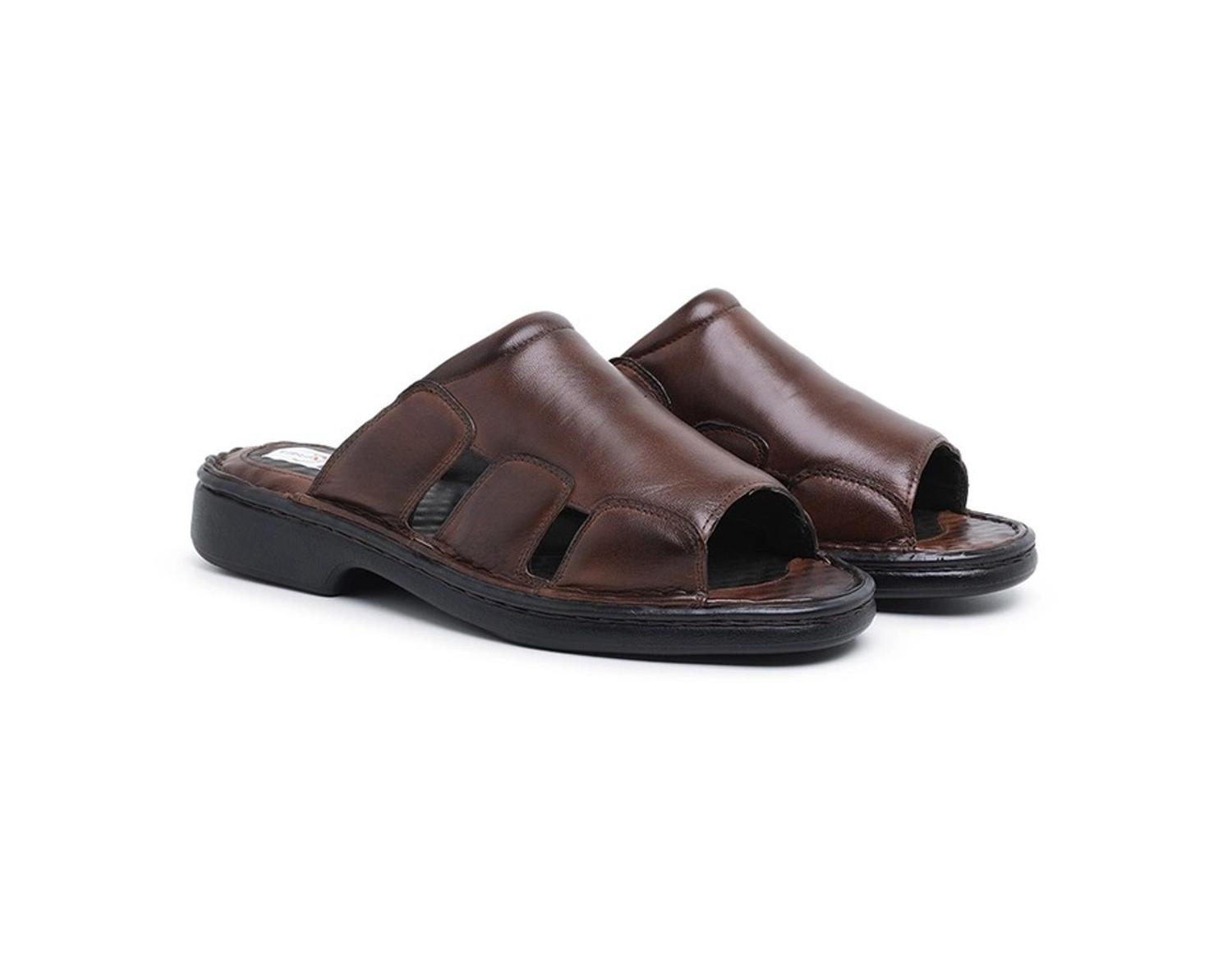 Chinelo Conforto Masculino Em Couro Sola Macia Comfort Shoes Ref.8013 -  Luflex - Calçados Masculinos - Magazine Luiza