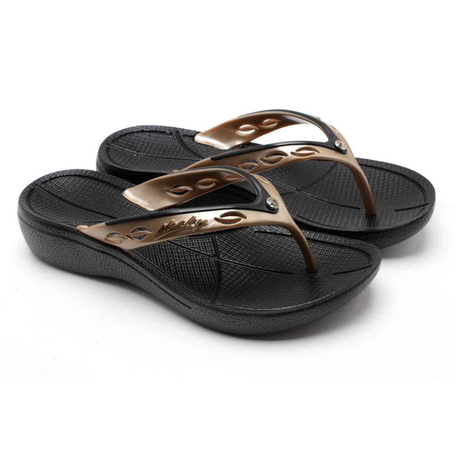 Chinelo Feminino Alcalay Ortopédico Salto Anabela - Chinelo Feminino ...