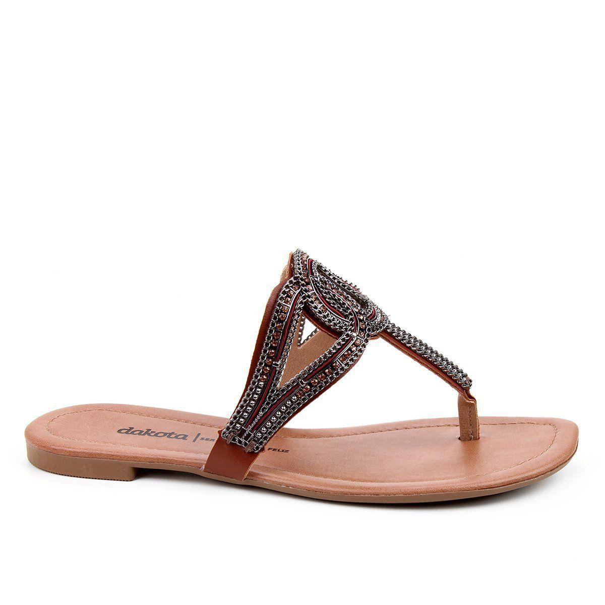 rasteirinha com strass dakota