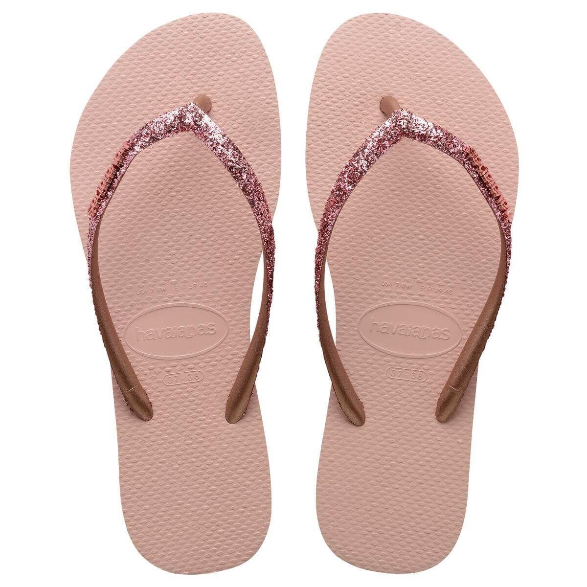 nova havaianas de brilho