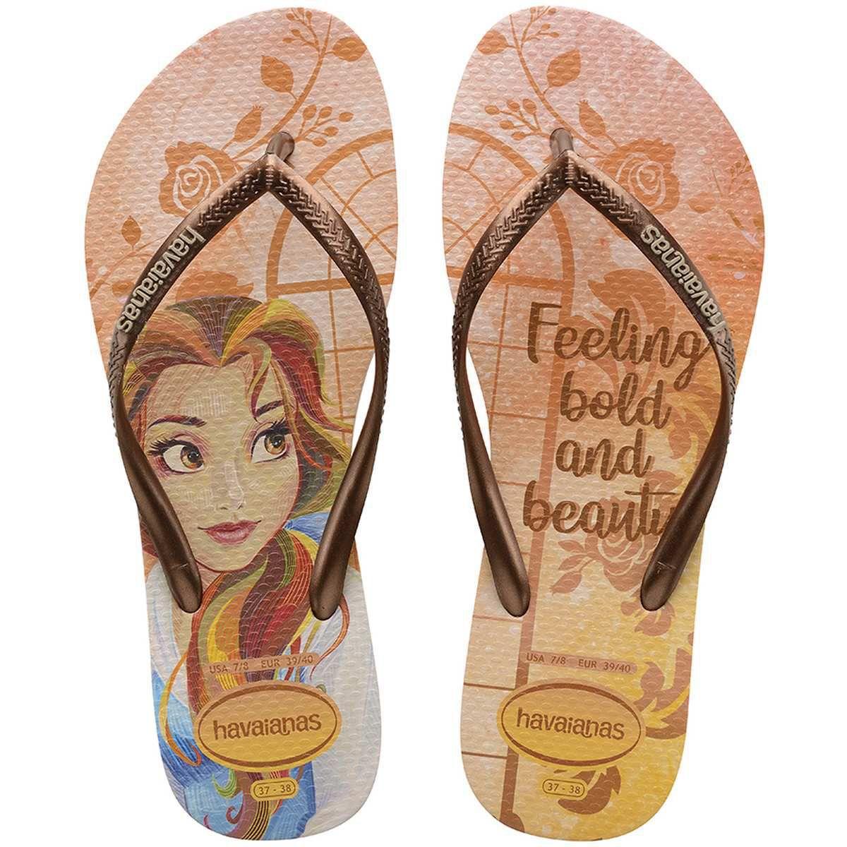 chinelo havaianas feminino princesas