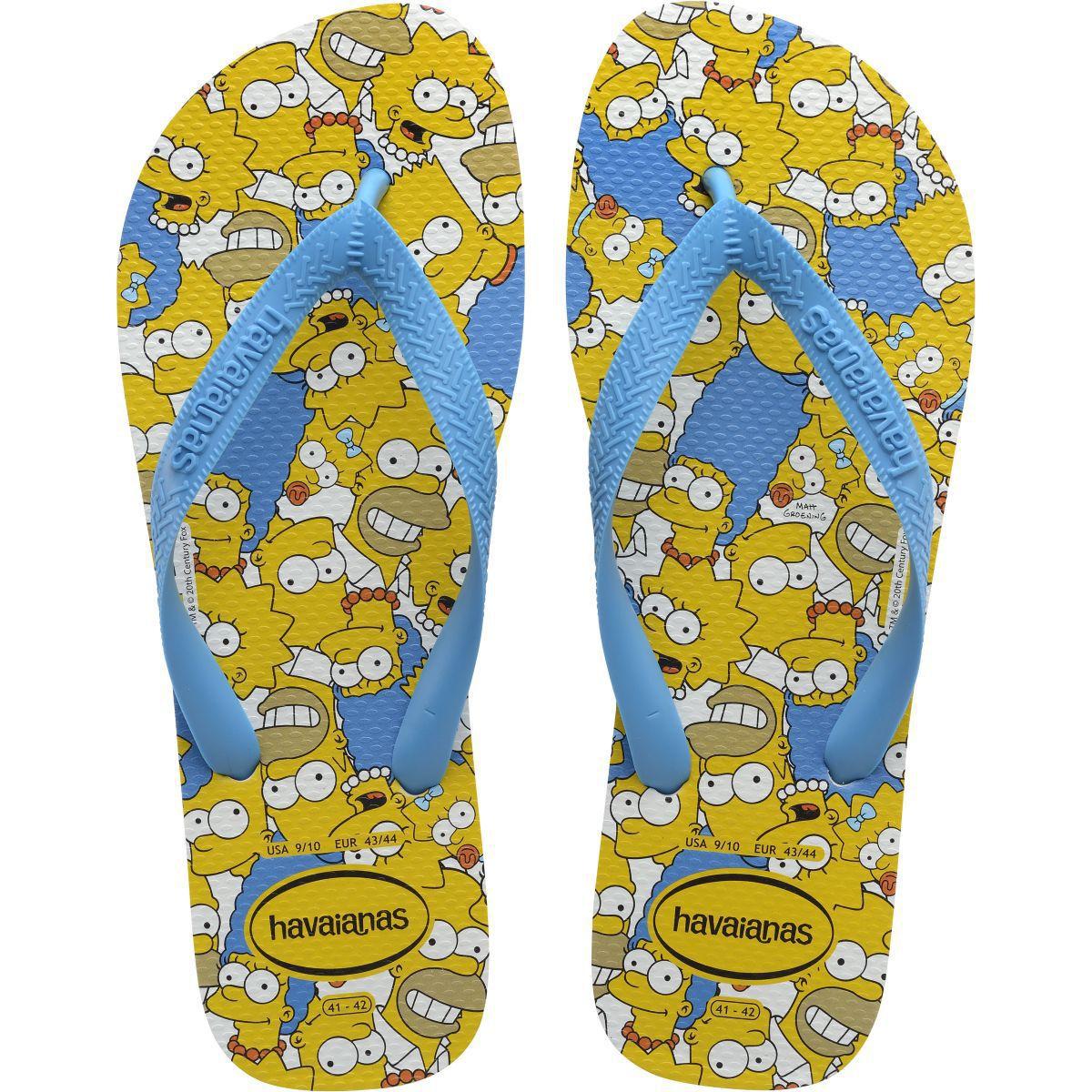 sandalias havaianas simpsons