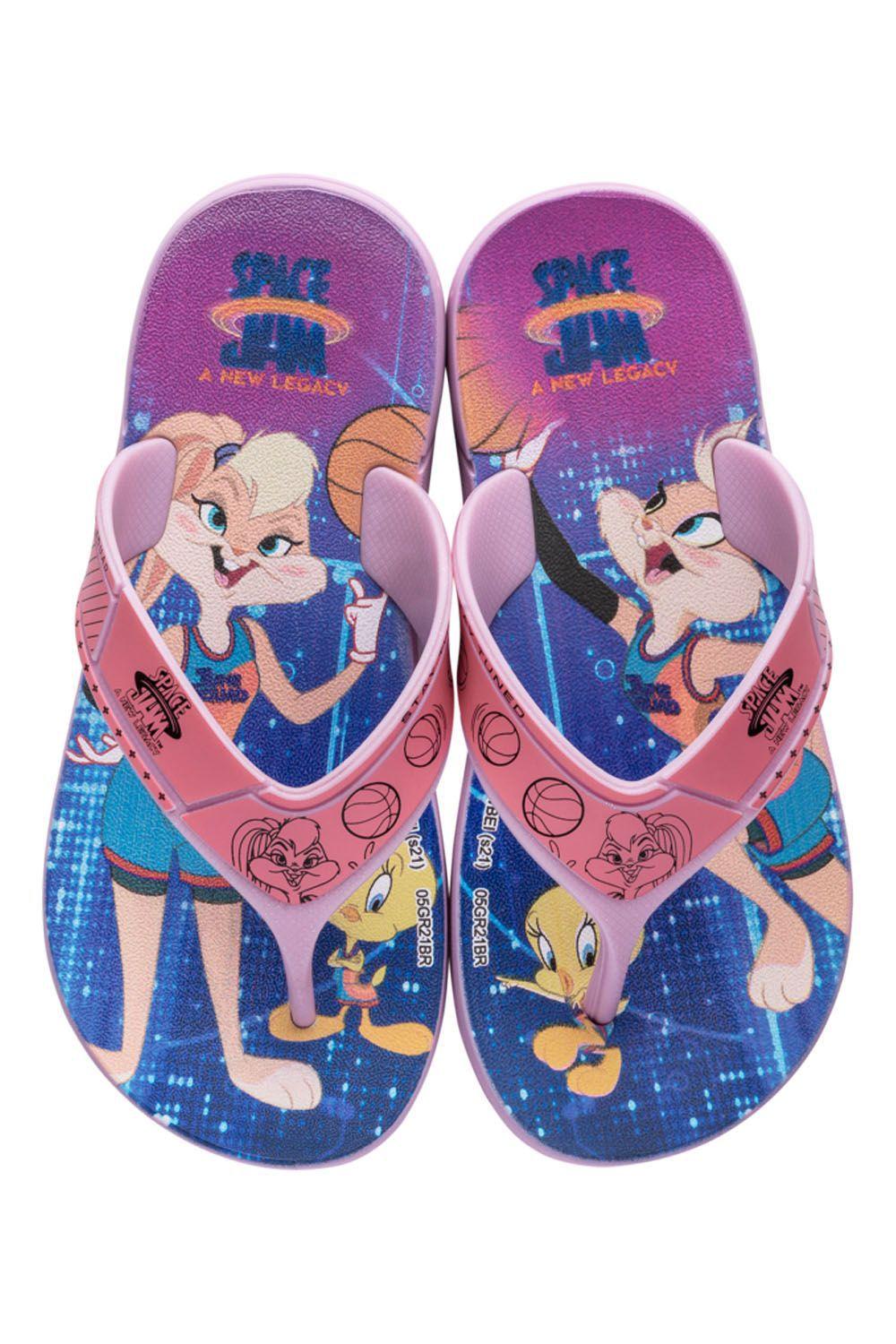 Chinelo Grendene Space Jam Com Tiras Perfuradas - 22758