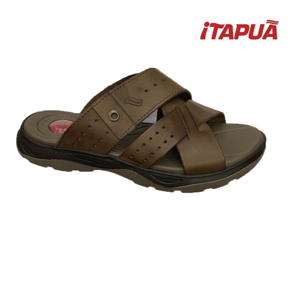chinelo itapuã masculino em couro com fivela