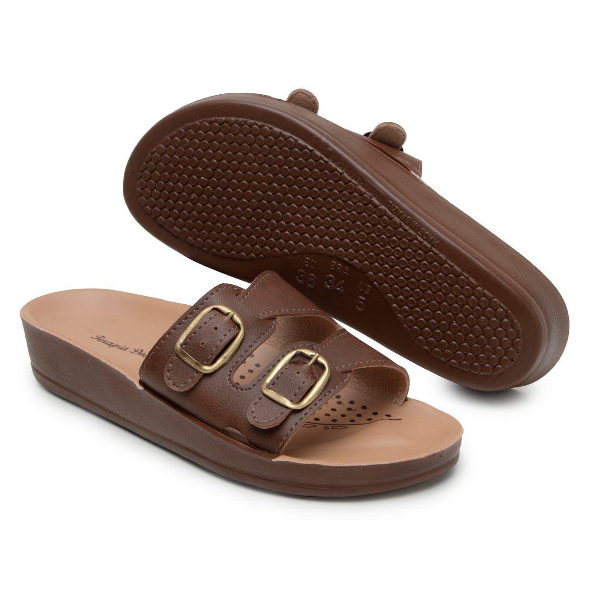 Nos Pés Chinelo Confortavel Para Idoso Chinelo Ortopedico Feminino