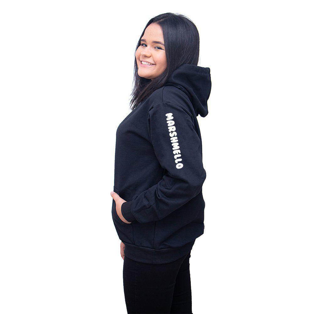 marshmello black moletom com capuz