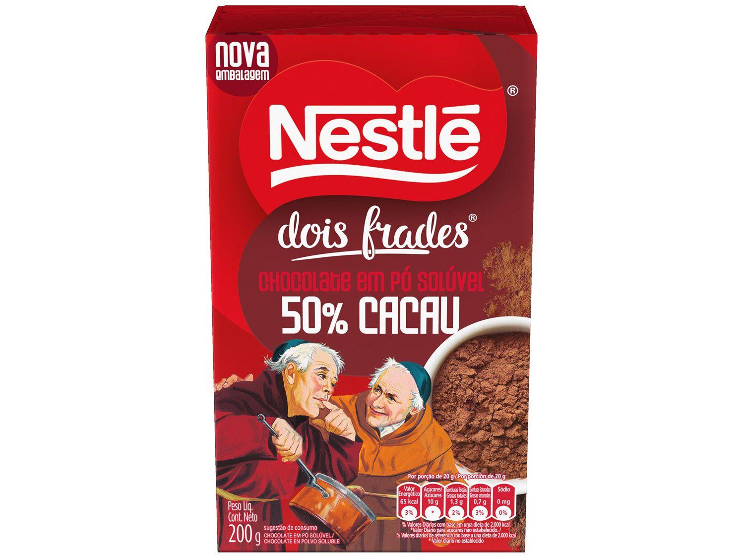 Chocolate em Pó 50% Cacau Nestlé Dois Frades - 200g