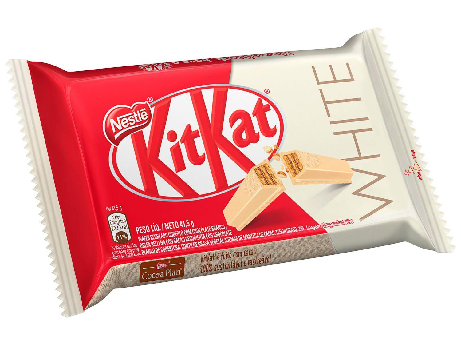Chocolate Kit Kat White Chocolate Branco 24 Unidades Nestlé