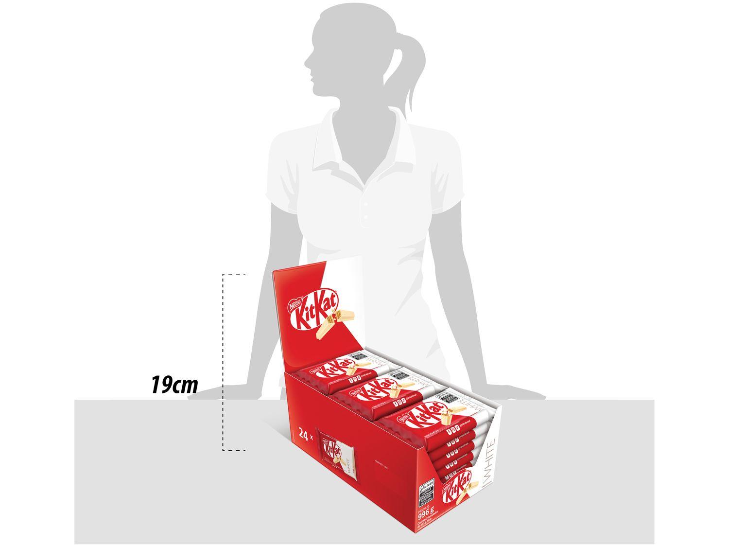 Chocolate Kit Kat White Chocolate Branco 24 Unidades Nestlé